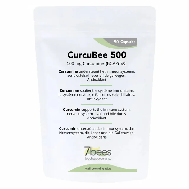 CurcuBee 500 — voorzijde van je verpakking
